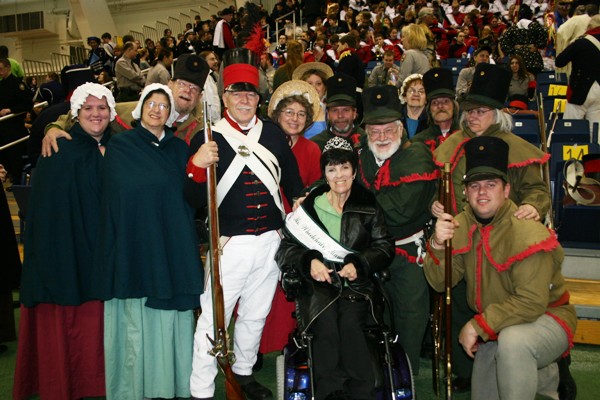 Cathy & Colonial Marchers