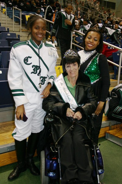 Cathy & Marching Band Members